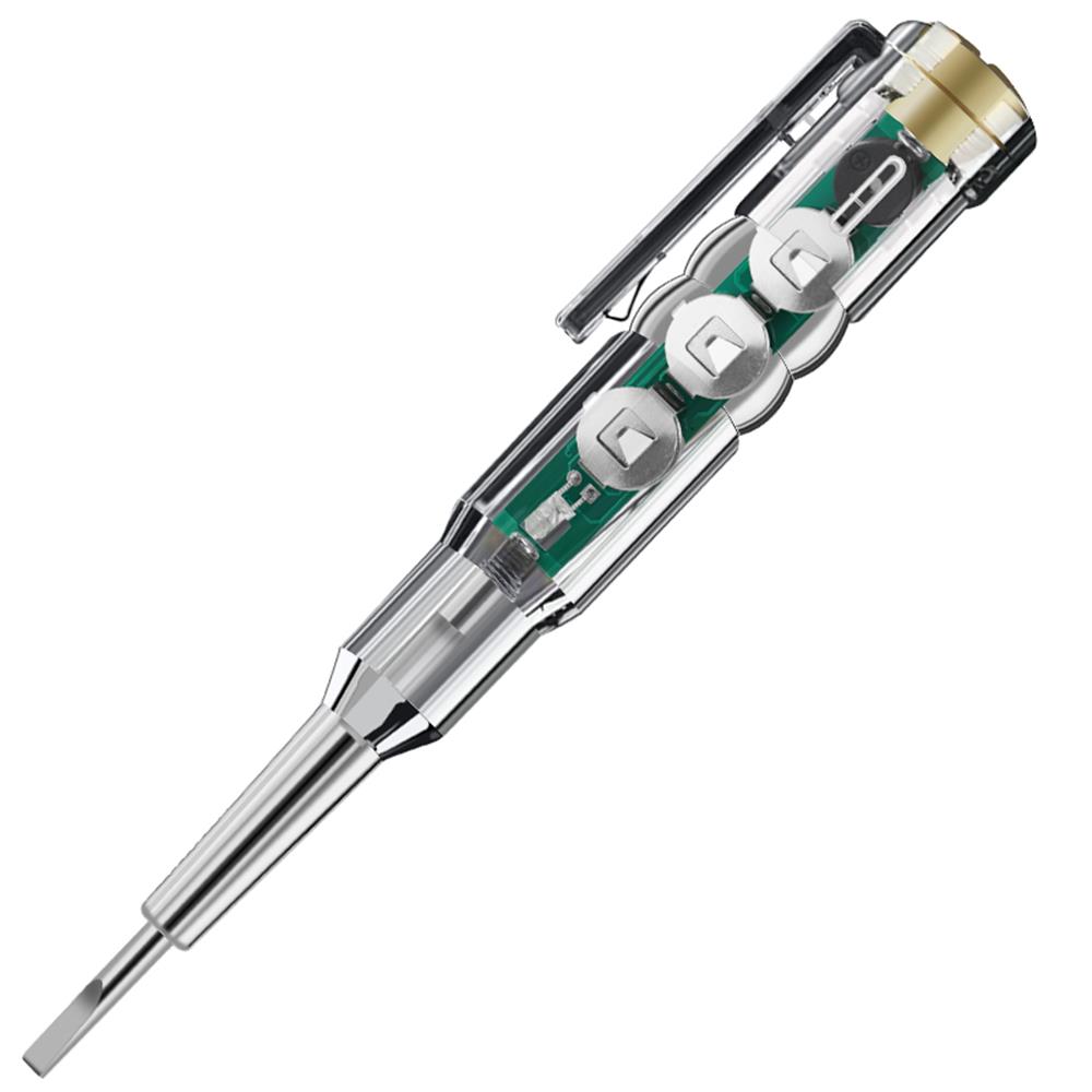 AC24-250V DC12-24V Intelligent Voltage Tester Pen Electric Screwdriver Test Pencil Induction Power Detector Circuit Indicator — reference image 2