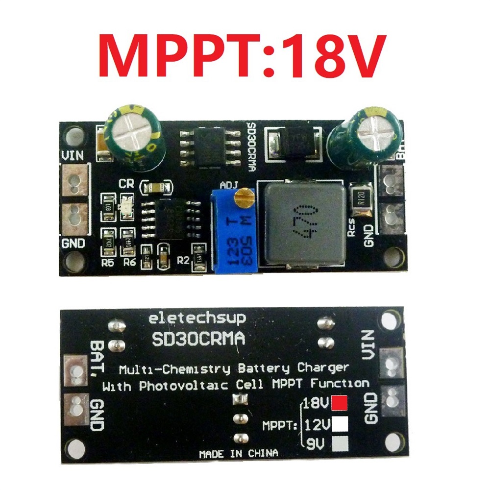 MPPT Solar Controller 1A 3.2V 3.7V 3.8V 7.4V 11.1V 14.8V Lithium LiFePO4 Titanate Battery Charger Module Battery Charging Board — reference image 6