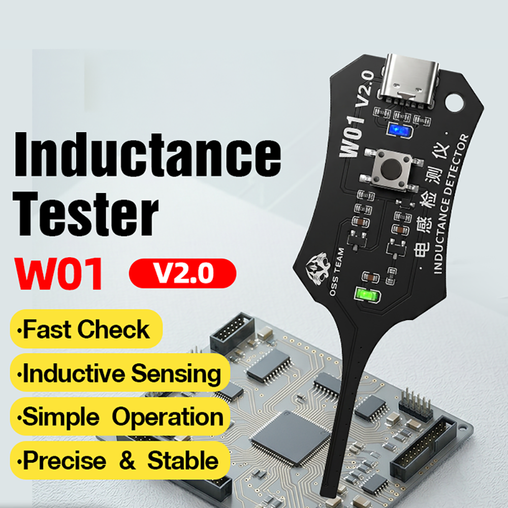 Smart Induction Tester for Phone Motherboard Coil Fault Detection with Type C Port Easy Plug Play Portable Diagnostic Tool — reference image 1