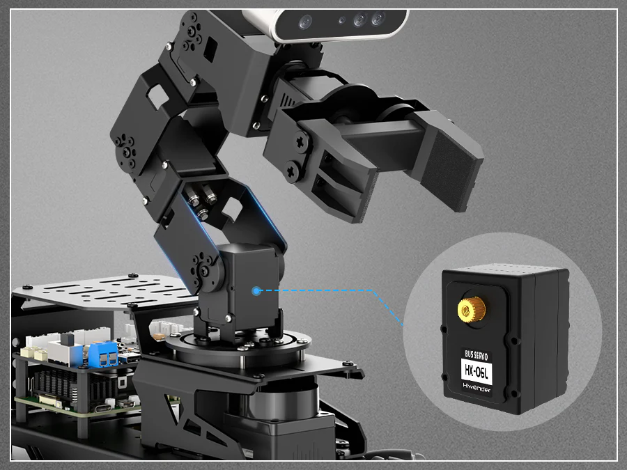 Hiwonder LanderPi: Raspberry Pi AI Robot Car with Vision Arm, ROS2 & ChatGPT Support — reference image 2