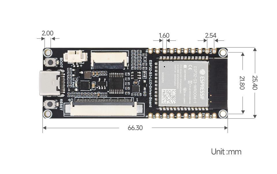 ESP32-S3 RGB LCD Driver Board 2.1inch 2.8inch 4.0inch RGB Round Touch Display Module WiFi & Bluetooth HMI LVGL GUI Development — reference image 13