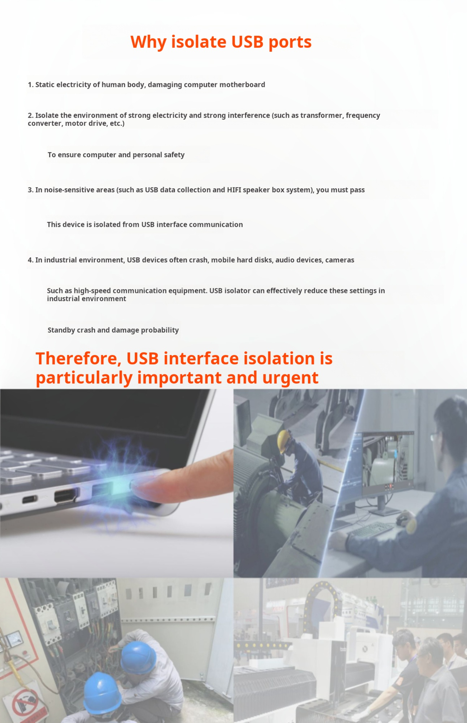Ginkgo EVC9103 USB 2.0 High-Speed Isolator Hub – 480Mbps One-to-Three Port Expander with Signal Enhancemen — reference image 1