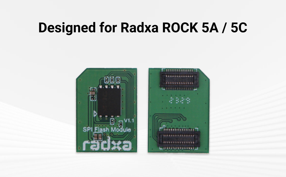 Radxa SPI Flash Module, Compatible with Radxa ROCK 5A / 5C, Pluggable, High Quality Storage Chips — reference image 1