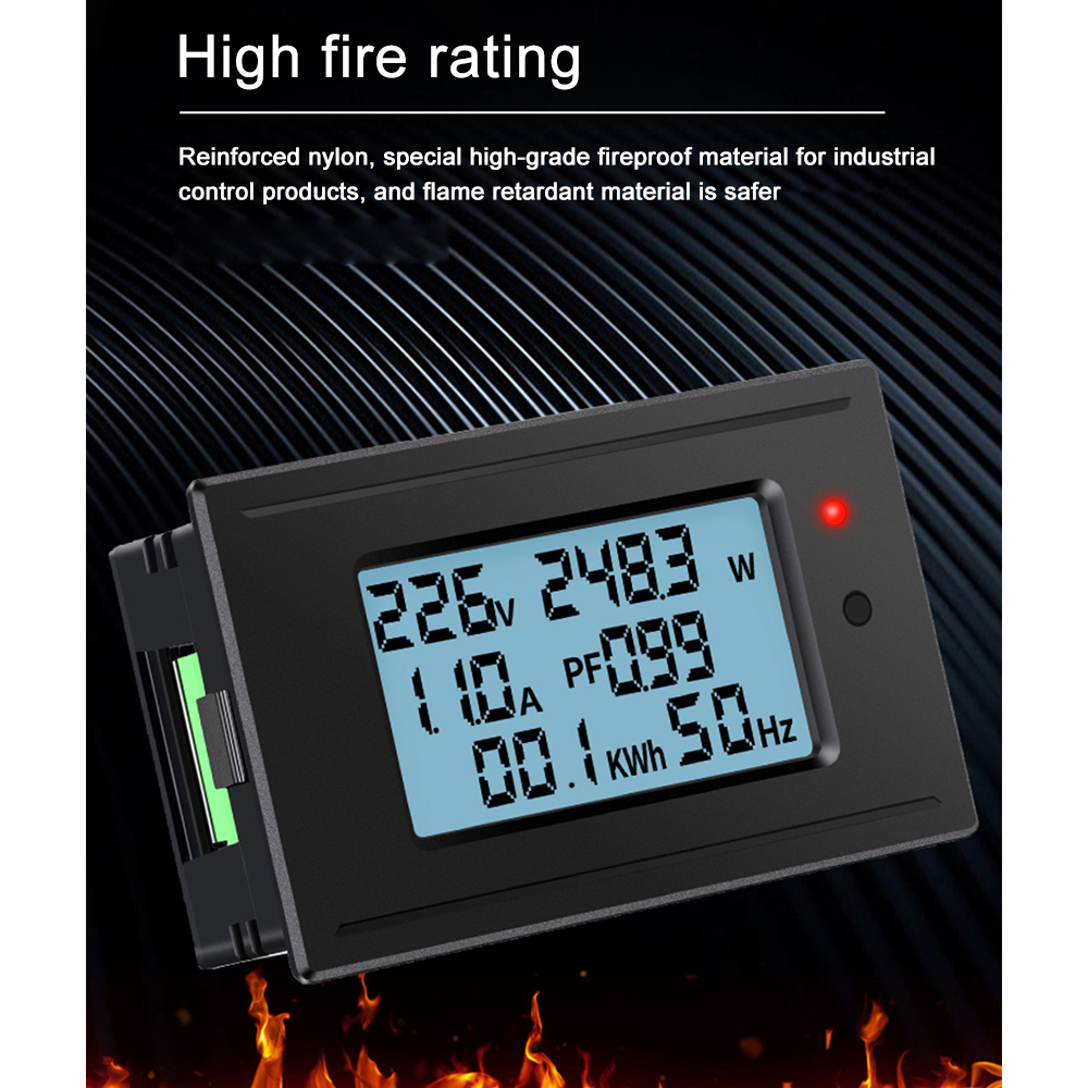 1100W/2200W/4400W/22000W Voltmeter Ammeter AC 5A/10A/20A/100A Power Electricity Meter HD Digital Display Voltage Current Meters — reference image 9