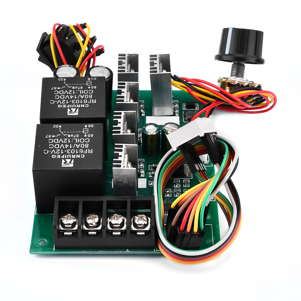 PWM DC Motor Speed Controller DC 10 -55V Digital LED Display 0 -100% Adjustable Drive Module Input MAX 60A 12V 24V 36V 48V — reference image 5
