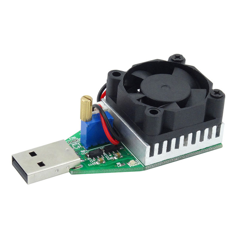 15W DC 3V-21V Electronic Test Load resistor USB Interface Battery Discharge Capacity Tester with Fan Adjustable Current Module — reference image 1