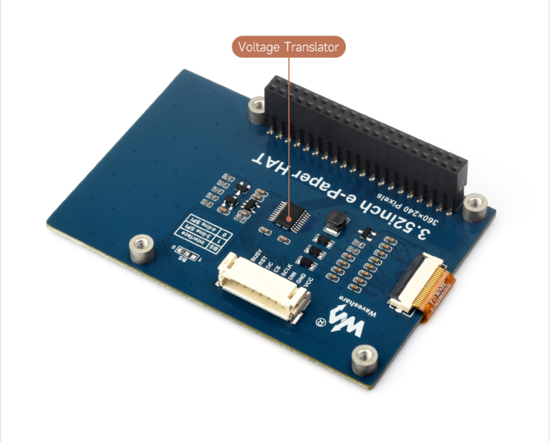 3.52 inch e-paper Display e-link red black and white support raspberry pi/STM32 paper screen 360×240 SPI Interface — reference image 11