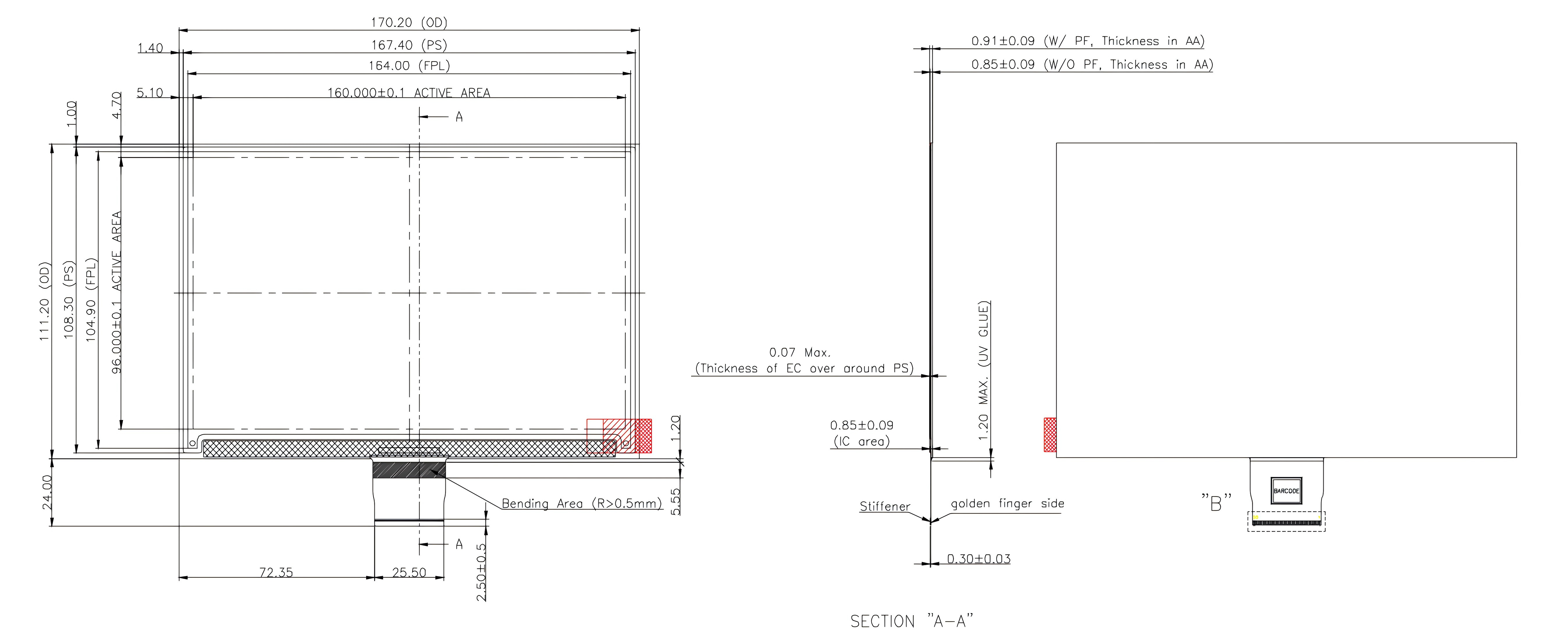 7.3-inch E-ink Spectra 6 Full Color E-Paper Display High-saturation 800×480 module — reference image 3