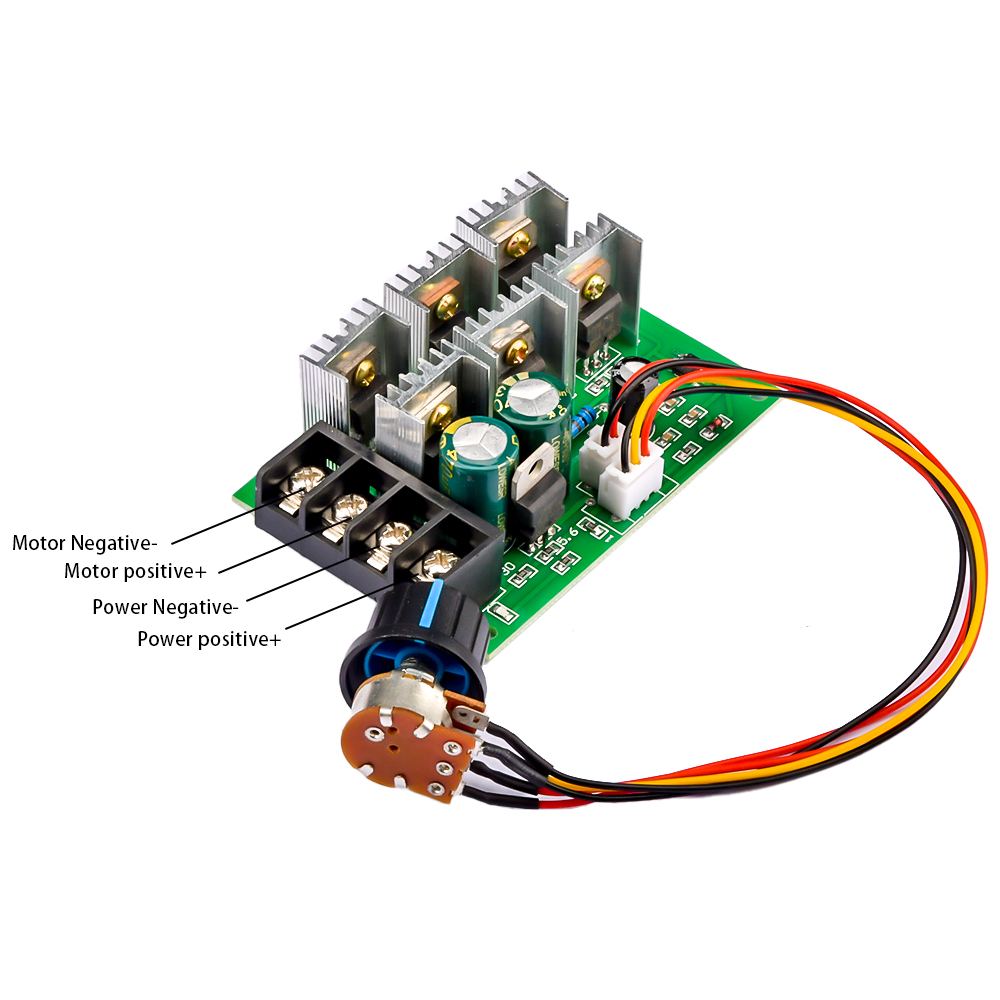 DC9-55V DC Motor Speed Regulator 12V 24V 36V 48V High Power Drive Module PWM Motor Speed Controller 40A Current Regulator — reference image 1