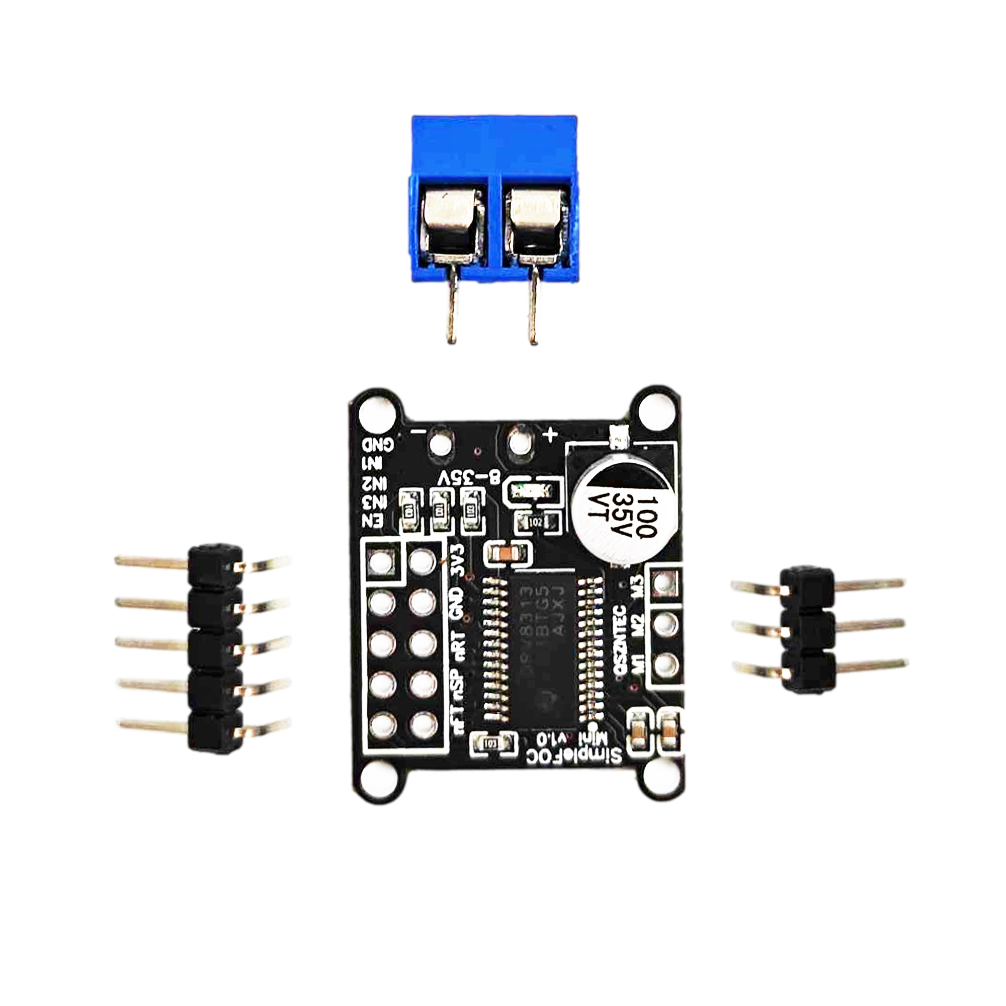 DRV8313 Development Board Simple FOC Mini FOC Control Driver SVPWM Control V1.0 DC Brushless Motor Driver Board DC 8-30V module — reference image 2