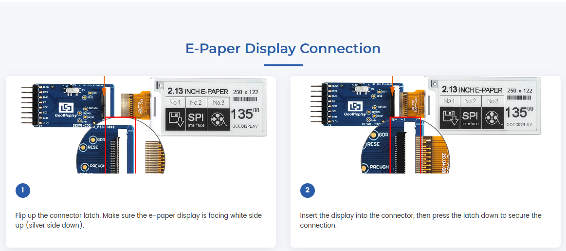 24-pin serial ePaper screen HAT Connection Adapter Board E-Ink HAT For Epaper Display — reference image 3